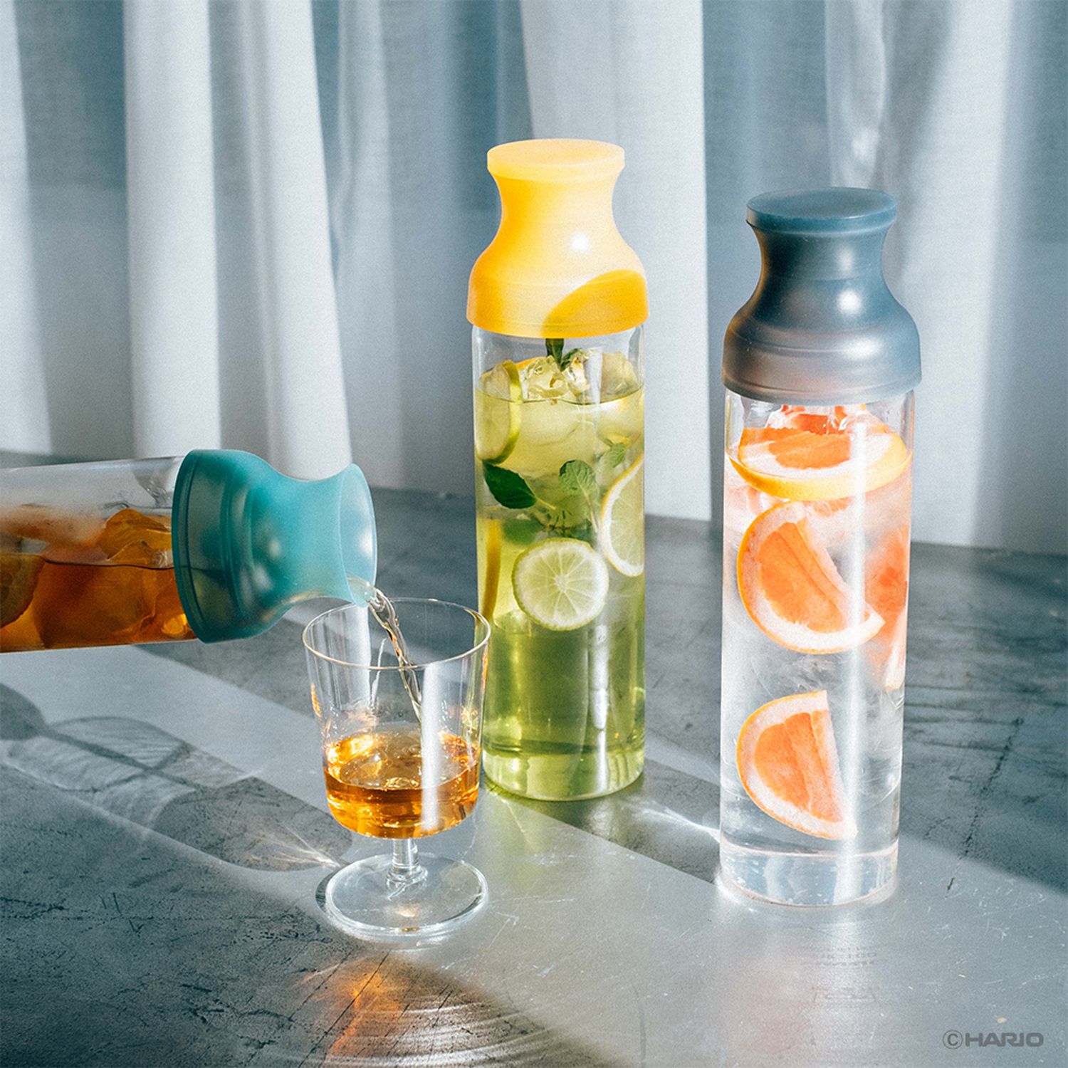 Hario butelka szklana cold brew z filtrem 1l - obrazek 2